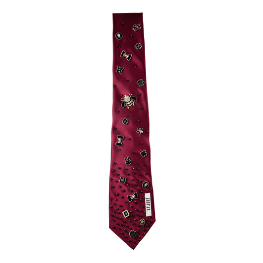 THE WINE RED TIE